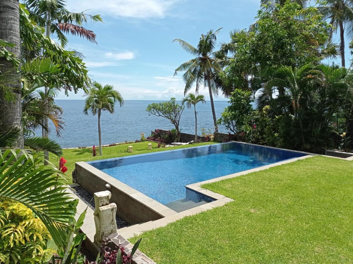 Absolute Beachfront, Paradise, 3Br Villa With Private Pool On 1200M2 Of Tropical Land Tulamben Zewnętrze zdjęcie
